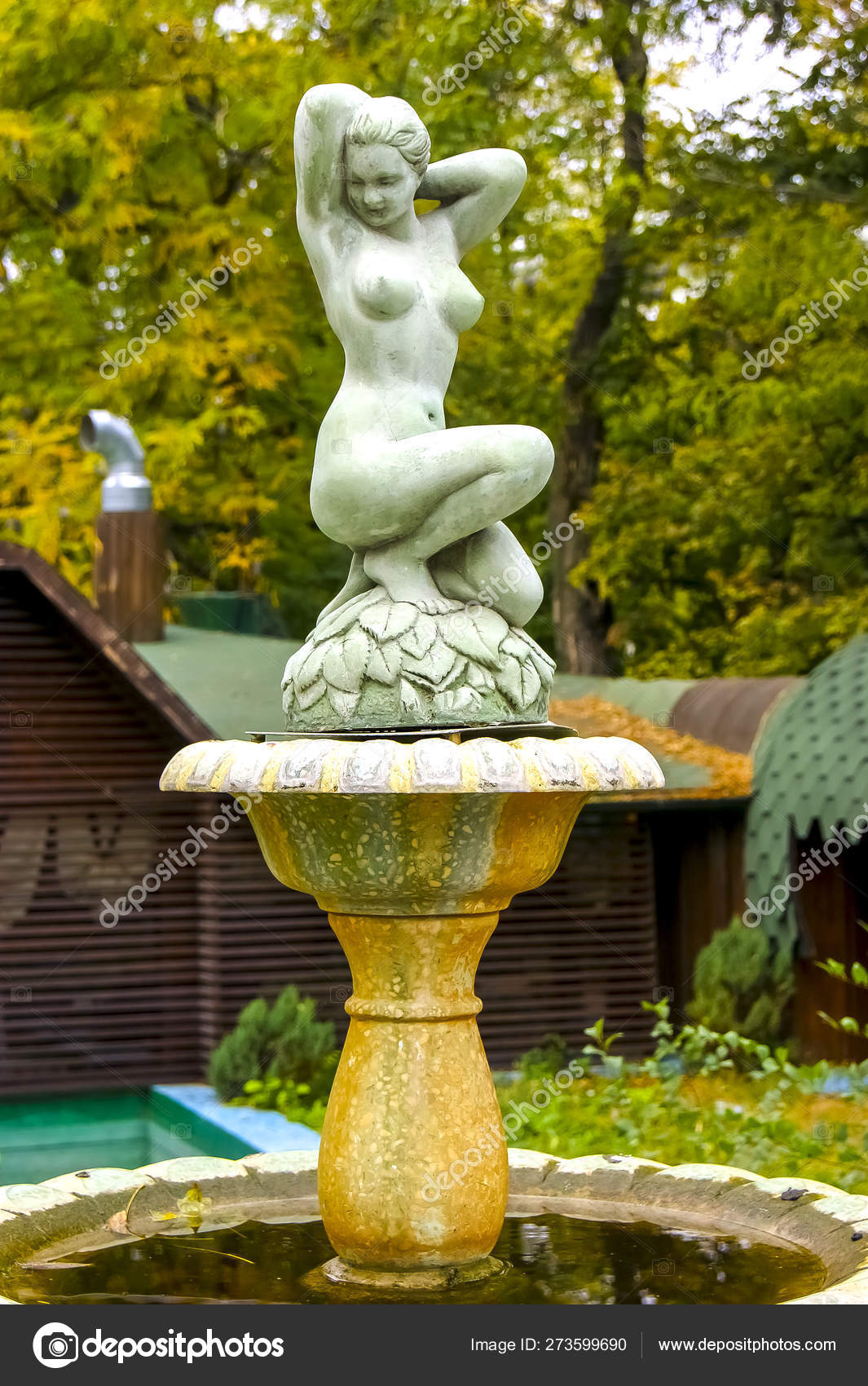 Rostov Don Russia October 14Th 2012 Fountain Statue Naked