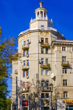 Rostov-on-Don, Rusya-14 Ekim, 2012: Rostov-on-Don yönetiminin Inşası. Büyük bahçe Sokağı