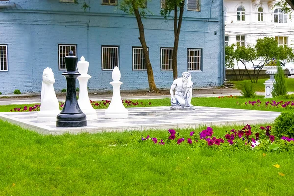 Rostov Don Russia October 14Th 2012 Giant Chess Board Gorky — Stock Photo, Image