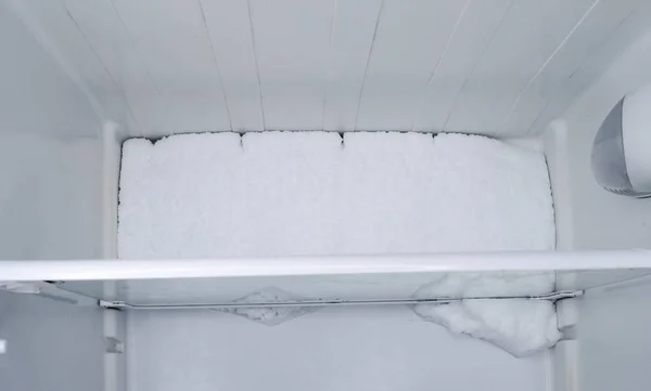 Surface Ice Freezer Old Refrigerator Close — Stock Photo, Image
