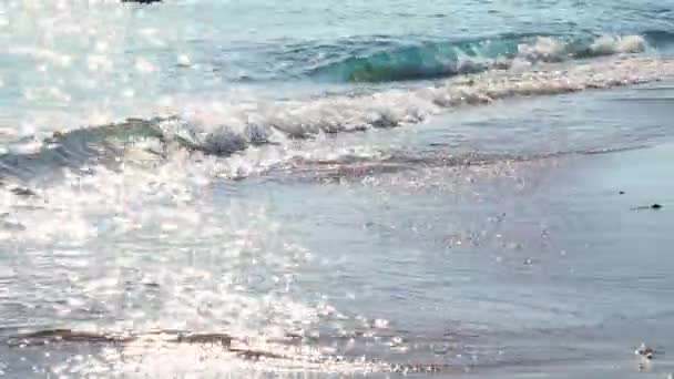 Vista Panorâmica Mar Ondulado Durante Dia — Vídeo de Stock