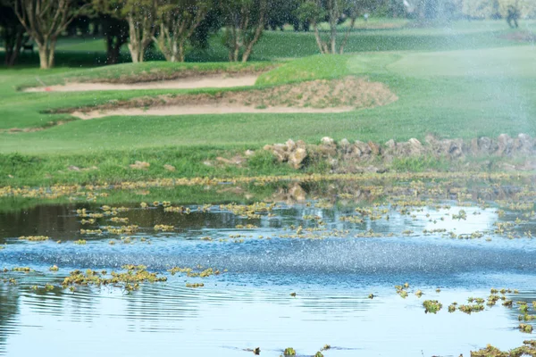 Lapák Písku Krásné Golfové Hřiště — Stock fotografie