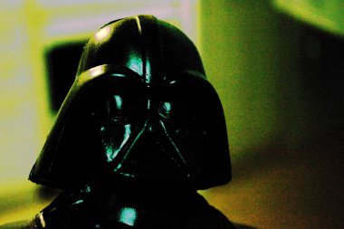 Buenos Aires, Arjantin - 22 Kasım 2017: Bir stüdyo çekim film serisi Star Wars Darth Vader aksiyon figürü
