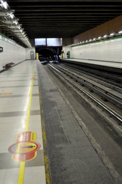 Metro İstasyonu'na Santiago de Chile, Chile