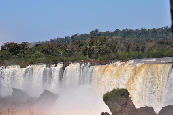 Iguazu Faller Utsikt Från Argentina — Stockfoto