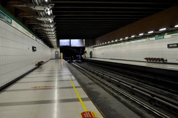 Станція Метро Сантьяго Чилі Чилі — стокове фото