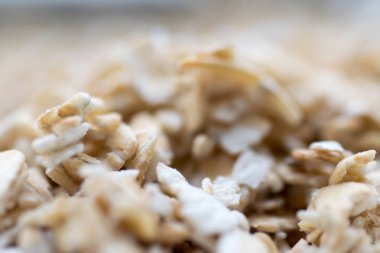 Yulaf ezmesi tahıl ayrıntı görünümü kapatın