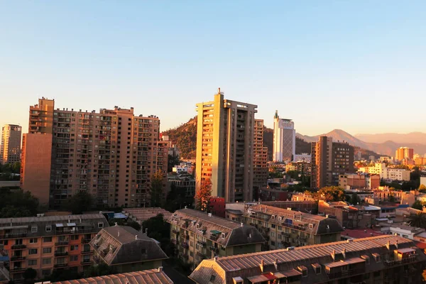 Şili, Santiago 'da günbatımı