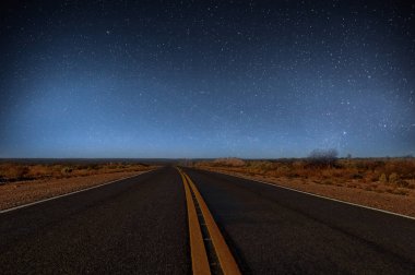 Asphal ve La Pampa tatlı Patagonia, Arjantin için yıldızlara