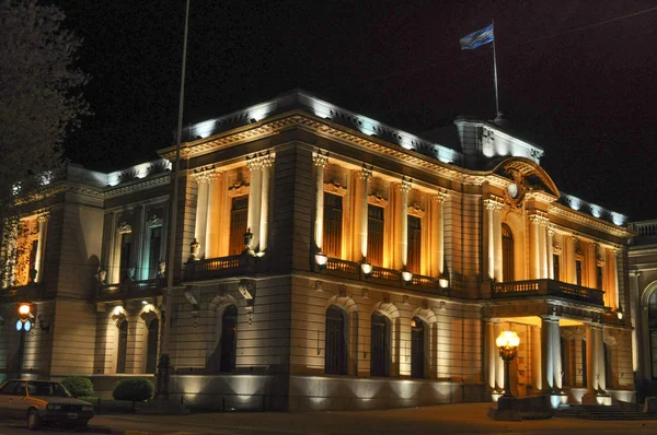 Municipio Tandil Por Noche Tandil Buenos Aires Argentina — Foto de Stock