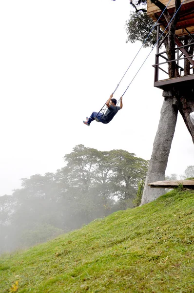 Zwaaien Banos Agua Santa Ecuador — Stockfoto