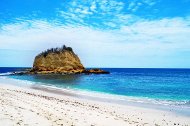 Parque Nacional Machalilla 'daki Los Frailes plajı, Puerto Lopez, Ekvador