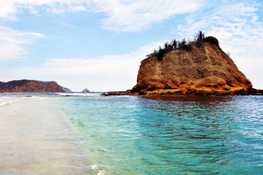 Parque Nacional Machalilla 'daki Los Frailes plajı, Puerto Lopez, Ekvador