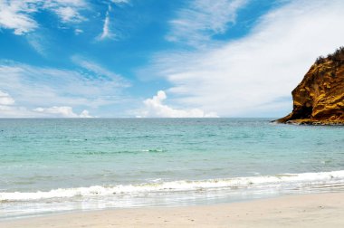 Parque Nacional Machalilla 'daki Los Frailes plajı, Puerto Lopez, Ekvador
