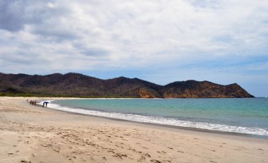 Parque Nacional Machalilla 'daki Los Frailes plajı, Puerto Lopez, Ekvador