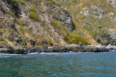 Puerto Lopez sahil kenarı, Ecuador