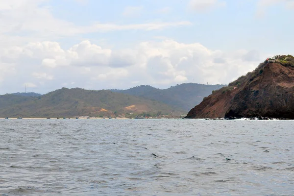 Puerto Lopez Sahil Kenarı Ecuador — Stok fotoğraf