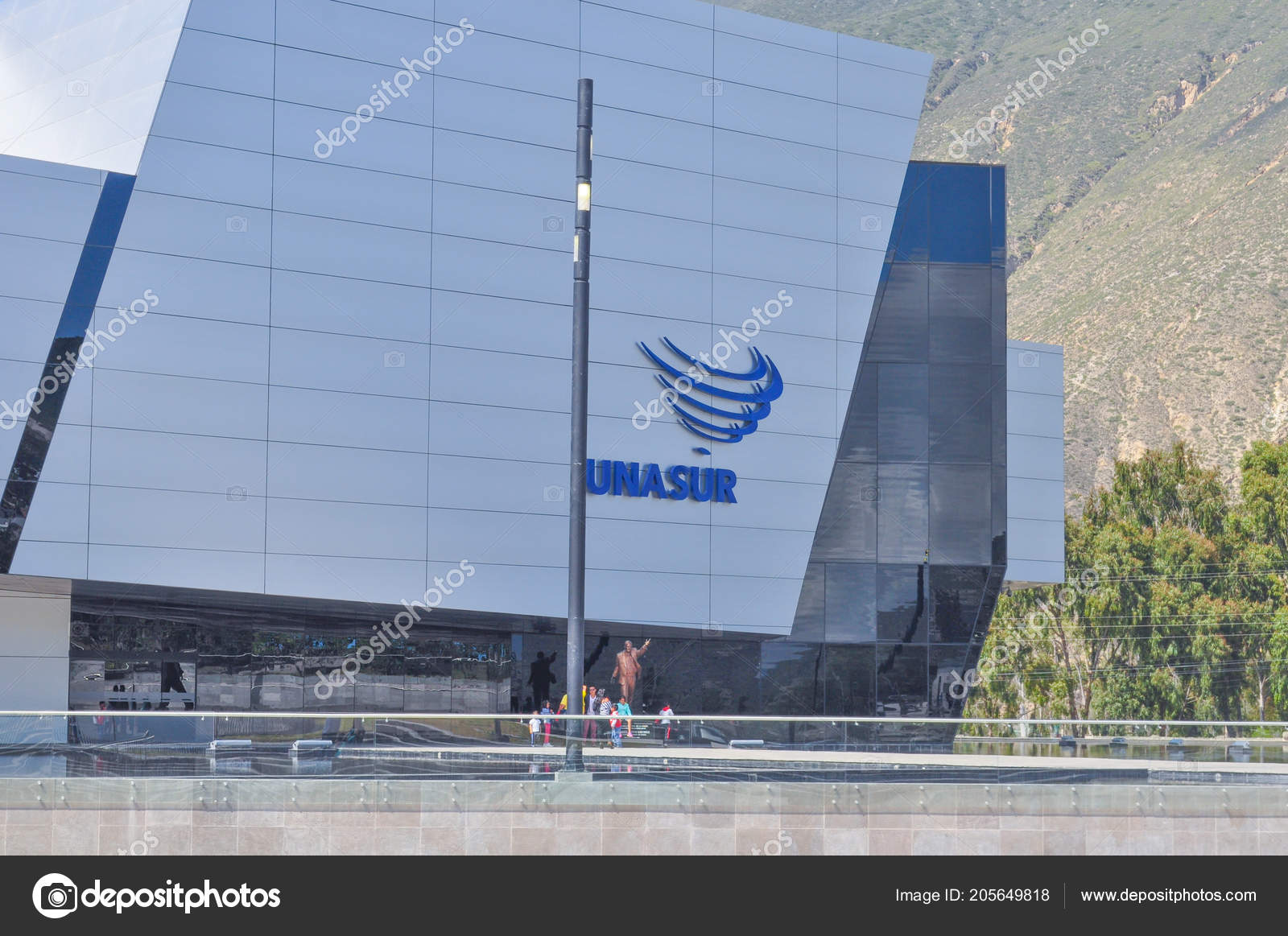 Quito Ecuador Marzo 2015 Moderno Edificio Que Encuentra Unasur Una