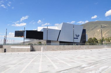 Hangi Quito, Ekvator, 08 Mart - 2015 - Modern bina Unasur, Güney Amerika ülkeleri uluslararası bir örgütte yer alan.