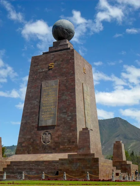 Monumento Medio Mundo Quito Ecuador — Foto de Stock