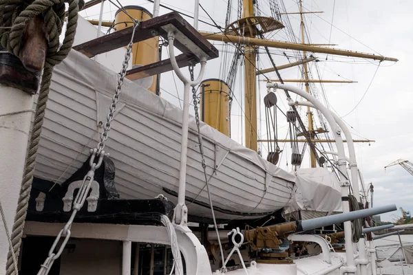 Barca Salvataggio Sicurezza Bordo Una Nave Passeggeri — Foto Stock