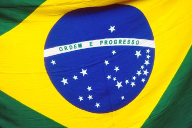 Brezilya bayrağı yakın