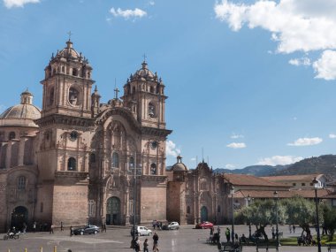 Cusco Peru-Kasım 14, 2016: Bakire, olarak da bilinen Cusco Katedrali, varsayım Cathedral Bazilikası anne kilisenin Cusco Roma Katolik Başpiskopos olduğunu.