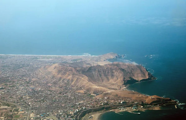Lima, Peru Callao bölgesinin havadan görünümü