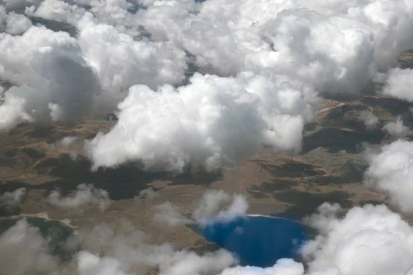 Légi Felvétel Felhők Felett Andokban Cuzco Peru — Stock Fotó