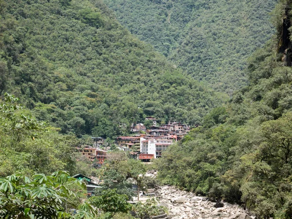 Aguas Calientes Città Cusco Machu Picchu Perù Questo Dove Maggior — Foto Stock