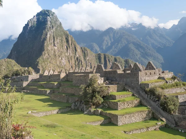 Machu Picchu Andes Cusco Antik Inca Şehir Başına — Stok fotoğraf