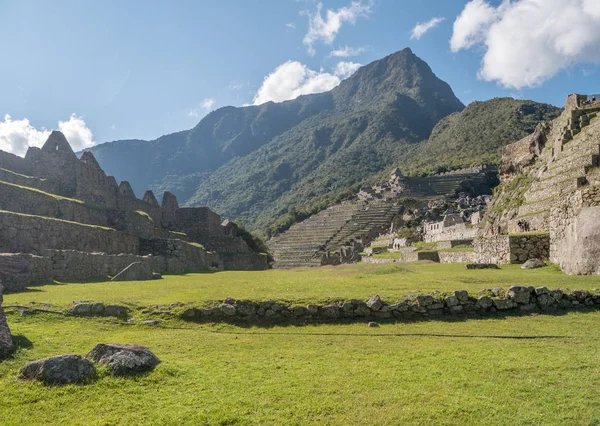 Plac Centralny Inca Miasta Machu Picchu Peru — Zdjęcie stockowe