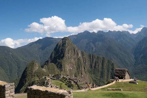Machu Picchu Andes Cusco Antik Inca Şehir Başına — Stok fotoğraf