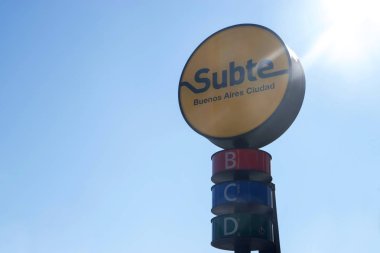 Metro işareti Buenos Aires, Arjantin