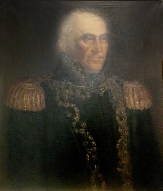 Buenos Aires, Arjantin - 01 Kasım 2017: Manuel de Azcuenaga, Procer Cabildo Müzesi Buenos Aires, Arjantin eski boya