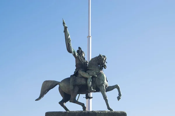 Allmänt Belgrano Monument Framför Casa Rosada Rosa Hus Buenos Aires — Stockfoto