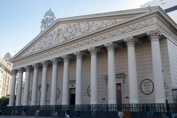 Buenos Aires Argentinien Juli 2017 Gesamtansicht Der Fassade Der Kathedrale — Stockfoto