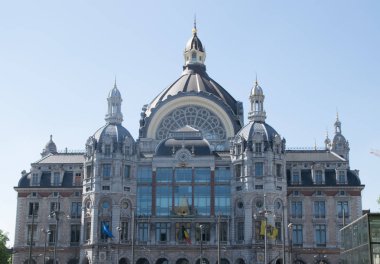 Belçika, Antwerp 'teki Merkez Tren İstasyonu Antwerpen Centraal