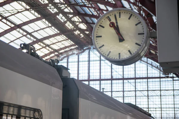 City Clock Train Station — Stock Photo, Image