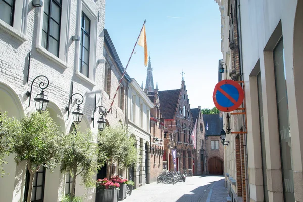 Vistas Calle Brujas Bélgica —  Fotos de Stock