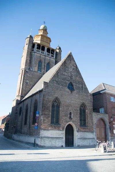 Bruges Deki Kudüs Kilisesi Jeruzalemkerk Tarafından Son Kudüs Ten Dönen — Stok fotoğraf