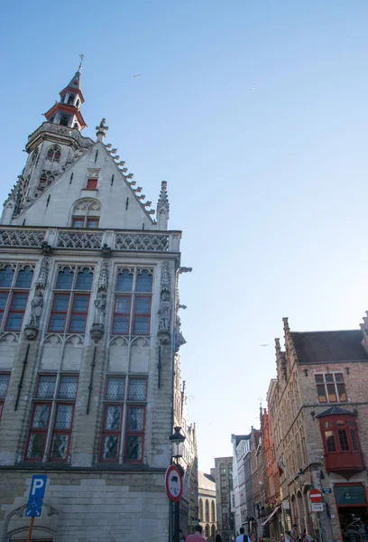 Vistas Calle Brujas Bélgica —  Fotos de Stock