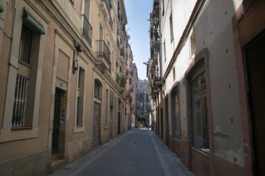 Barcelona, İspanya dar sokak