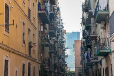 Barcelona, İspanya dar sokak