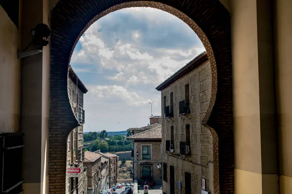 Toledo Spain June 2017 Gate Walls City Fortifications Toledo Spain — Stock Photo, Image
