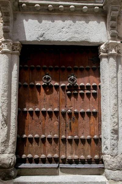 Antigua Puerta Medieval Toledo España —  Fotos de Stock