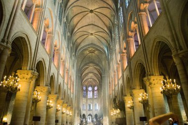 iç Gotik Kilisesi, notre dame, paris, Fransa