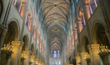 iç Gotik Kilisesi, notre dame, paris, Fransa