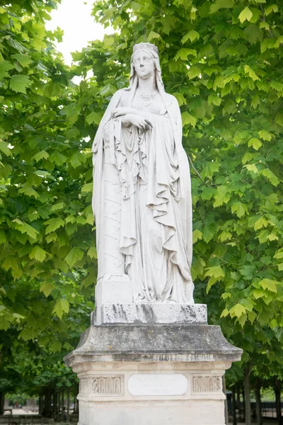Statue Der Heiligen Clotilde Den Gärten Von Luxemburg Paris Frankreich — Stockfoto