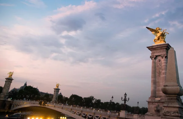Alexandre Iii Bridge Paris Dawn — Stock Photo, Image